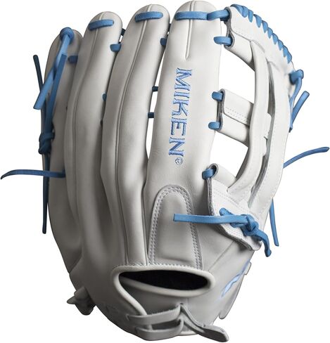 قفاز كرة السلة Miken Pro Series Slowpitch، مقاس 13 بوصة، أبيض/أحمر in Kuwait