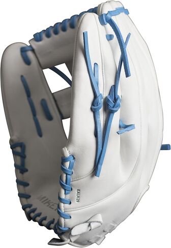 قفاز كرة السلة Miken Pro Series Slowpitch، مقاس 13 بوصة، أبيض/أحمر in Kuwait