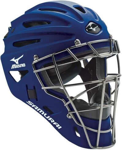 Mizuno Samurai Adult Baseball Boxed Catcher's Gear Set , Navy-Red, 16" Men's Adult in Kuwait