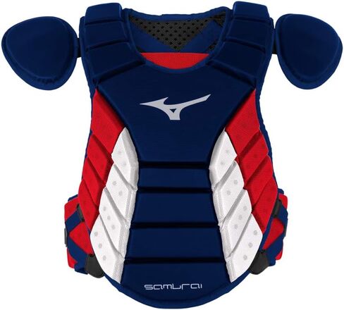 Mizuno Samurai Adult Baseball Boxed Catcher's Gear Set , Navy-Red, 16" Men's Adult in Kuwait