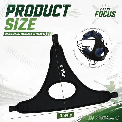 Unittype 1 Pcs Adjustable Traditional Catcher's/Umpire Facemask Harness, Aldult Catcher Mask Harness Replacement, Neoprene Head Strap for Baseball Softball Catchers Strap Umpire Masks in Kuwait