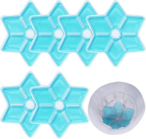 Ice Pack Cooling System for Baseball, Softball Catcher Masks, Soft Gel Pack Insert, Blue, Flower Shape Design in Kuwait