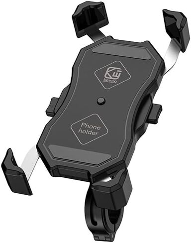 Motorcycle Phone Holder, 360° Rotatable Anti Vibration Bike Phone Mount, Universal Fit 22-32mm Handlebars for Motorcycle Scooter Electric Bike ATV, Fits 4.7-7.2 Inch Smartphones, No Charging Function in Kuwait