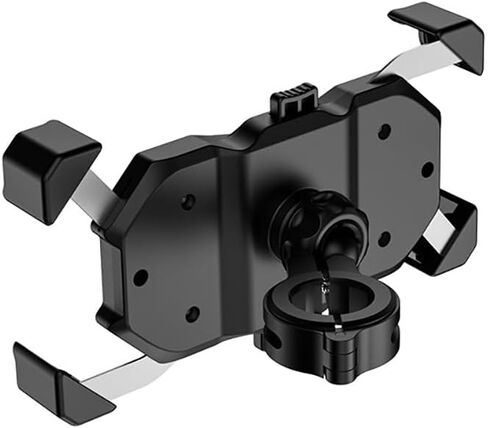 Motorcycle Phone Holder, 360° Rotatable Anti Vibration Bike Phone Mount, Universal Fit 22-32mm Handlebars for Motorcycle Scooter Electric Bike ATV, Fits 4.7-7.2 Inch Smartphones, No Charging Function in Kuwait