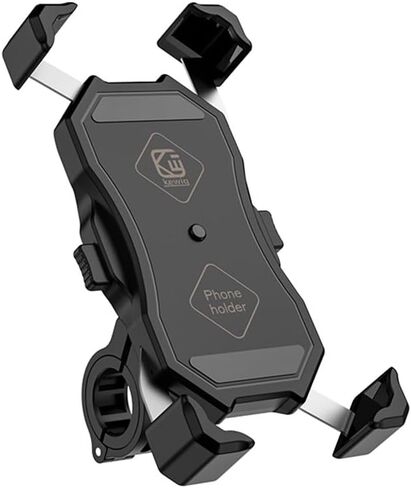 Motorcycle Phone Holder, 360° Rotatable Anti Vibration Bike Phone Mount, Universal Fit 22-32mm Handlebars for Motorcycle Scooter Electric Bike ATV, Fits 4.7-7.2 Inch Smartphones, No Charging Function in Kuwait