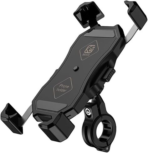 Motorcycle Phone Holder, 360° Rotatable Anti Vibration Bike Phone Mount, Universal Fit 22-32mm Handlebars for Motorcycle Scooter Electric Bike ATV, Fits 4.7-7.2 Inch Smartphones, No Charging Function in Kuwait