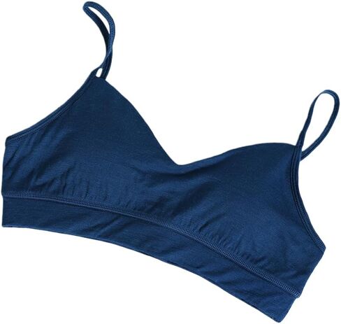 Women’s Merino Wool Bralette Pullover Bra Wireless Triangle Spaghetti Strap with Removable Pads Comfort Bra in Kuwait