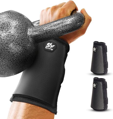 Sylong Kettlebell Wrist & Forearm Guards, 5/16 inch (8mm) Maximum Protection Layer, Effective Shock Absorption Without Restricting Movement (2-pack) in Kuwait