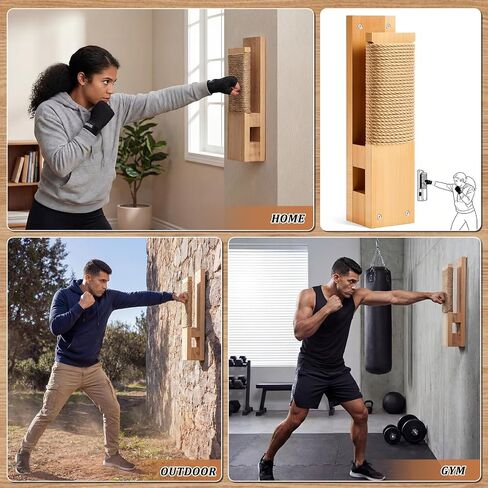 Leinuosen Wall Mount Makiwara Board Traditional Makiwara Punching Board Strike Pad for Adults Martial Arts Training Karate Taekwondo in Kuwait