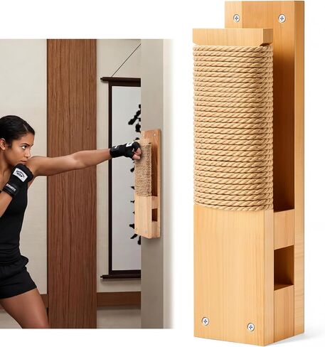 Leinuosen Wall Mount Makiwara Board Traditional Makiwara Punching Board Strike Pad for Adults Martial Arts Training Karate Taekwondo in Kuwait