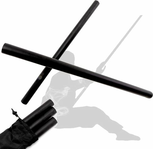 4ft - 6ft Adjustable Collapsible Bo Staff, Foam-Padded Martial Arts Training Staff for Yoga Stick & Safe Practice - Portable with Carry Bag in Kuwait