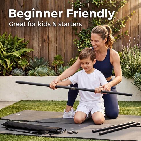 Collapsible Bo Staff 4ft & 6ft – Foam-Padded Martial Arts Practice Staff for Safe Training, Adjustable Portable Self-Defense Equipment with Carry Bag in Kuwait