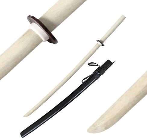 مجموعة DEPICE Bokken Katana White Oak مع سايا - Iaido، Aikido، Kenjutsu، Kendo - الطول 101 سم in Kuwait