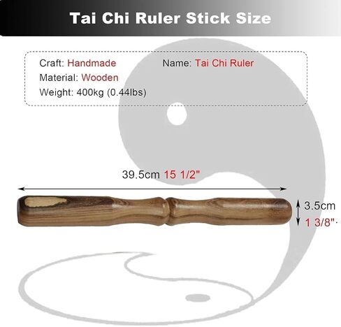 Solid Wood Martial Arts Stick Ruler, Portablesmooth Kung Fu Posture Trainning Exercise in Kuwait