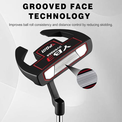 PGM Golf Putter for Men and Women - Anti-Twist Mallet Design with Alignment Guide & Stepped Shaft - Low Center of Gravity for Smooth, Accurate Putts - Right &Left Handed in Kuwait
