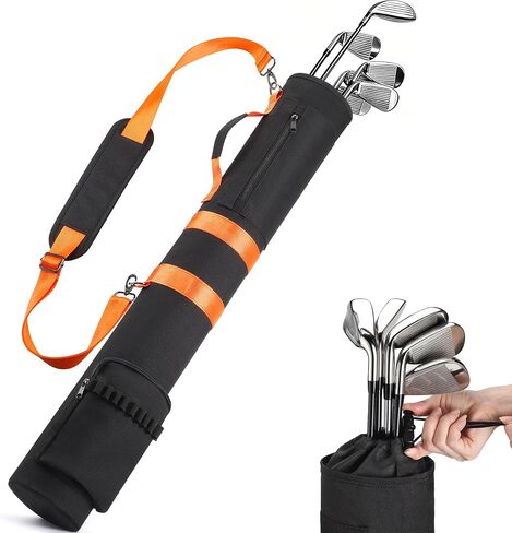 حقائب جولف خفيفة الوزن من TOBWOLF للرجال، حقيبة حمل جولف لنطاق القيادة & Par 3 (حمل 3-6 نوادي)، حقيبة نادي جولف متينة 900D للتدريب والسفر مع حزام كتف مبطن للمبتدئين in Kuwait