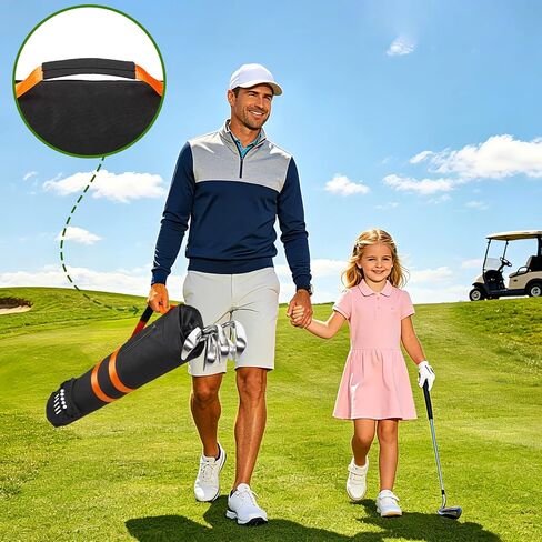 حقائب جولف خفيفة الوزن من TOBWOLF للرجال، حقيبة حمل جولف لنطاق القيادة & Par 3 (حمل 3-6 نوادي)، حقيبة نادي جولف متينة 900D للتدريب والسفر مع حزام كتف مبطن للمبتدئين in Kuwait