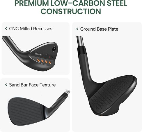 Golf Wedges, CNC Milled Face for More Spin and Control, 52/56/60/70 Degree Golf Sand Wedge, Gap Wedge, Lob Wedge Golf Clubs, Wedges Golf Clubs for Men Women Right Hand in Saudi Arabia