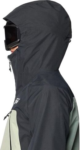 Mountain Hardwear، سترة Sky Ridge GORE-TEX - للرجال، Wet Stone/White Sage/Black، M in Kuwait