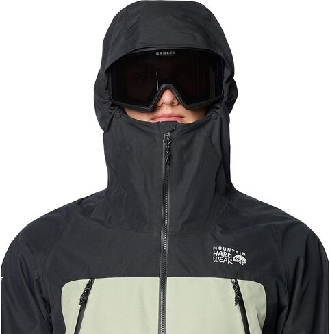 Mountain Hardwear، سترة Sky Ridge GORE-TEX - للرجال، Wet Stone/White Sage/Black، M in Kuwait