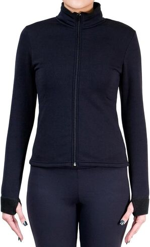 سترة NY2 SPORTSWEAR للتزلج على الجليد بولارتيك من الصوف مع Spangles JS104 - مقاسات البالغين - (للبالغين صغير جدًا) in Kuwait