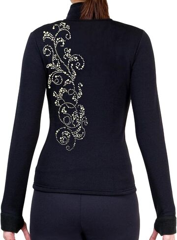 سترة NY2 SPORTSWEAR للتزلج على الجليد بولارتيك من الصوف مع أحجار الراين JR52B - مقاسات البالغين - (كبير جدًا) in Kuwait