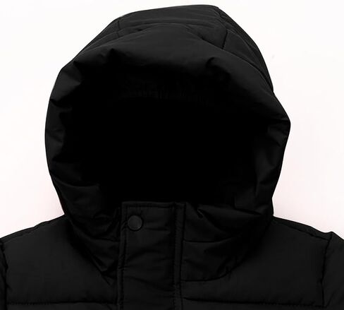 Winter Jackets for Girls Quilted Puffer Hooded Jacket Kids Lightweight Down Coat Fleece Warm Comfy Parka Outwear in Kuwait