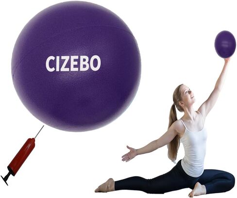 CIZEBO Small Exercise Ball Between Knees, 6 inch Pilates Ball with Needle Pump, Mini Yoga Ball for Core Stability Workout Fitness in Saudi Arabia