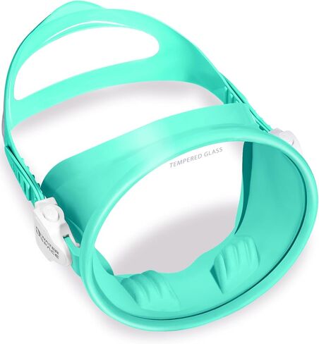 Water Space Wipe Anti Fog Oval Diving Mask for Adults Youth Over16, HD Tempered Glass 180° Clear Vision No Leak Soft Silicone in Saudi Arabia