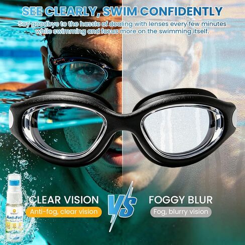 Anti-Fog for Swim Goggles, Clear Vision Mask Defogger, 2+ Hour Fog-Free Protection, Safe Formula with Sponge Applicator, for Snorkel, Diving & Ski Masks (20 ml) in Kuwait