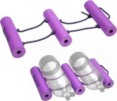 Tellegloww Collapsible Scuba Tank Holder Foam Rope Ladder Dive Cylinder Rack Marine Storage Foldable Space Saving Organizer with Carry Handles for Dive Docks Boats Shops Home Garage in Saudi Arabia