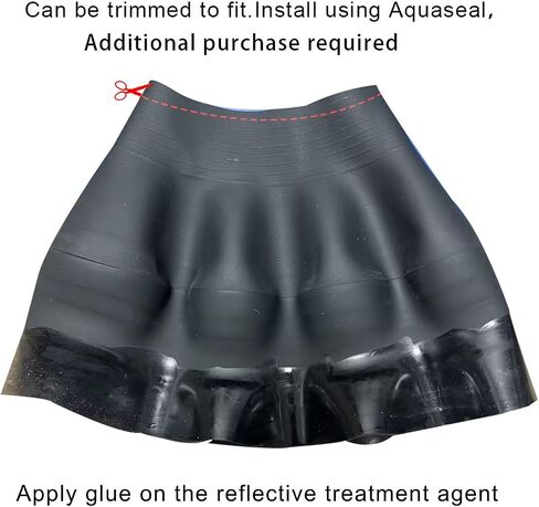 Latex Neck Seal for Dry Suit, Super Stretch Waterproof Neck Gasket, Replacement Neck Seal for Scuba Diving, Snorkeling, Surfing, Wetsuit Dry Suit Repair, Universal Fit Trimmable Drysuit Neck Seal in Kuwait