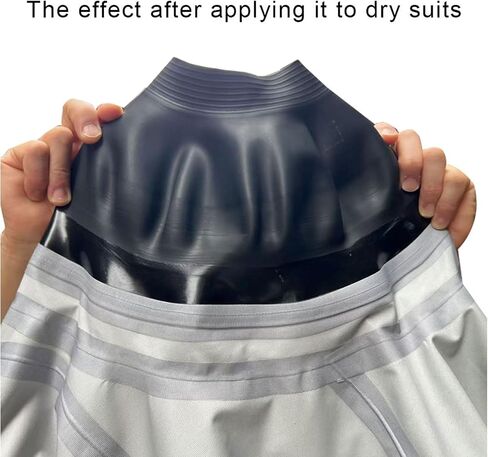 Latex Neck Seal for Dry Suit, Super Stretch Waterproof Neck Gasket, Replacement Neck Seal for Scuba Diving, Snorkeling, Surfing, Wetsuit Dry Suit Repair, Universal Fit Trimmable Drysuit Neck Seal in Kuwait