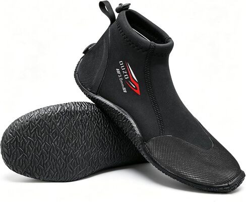 Skyone Neoprene Dive Boots Men Women, 3MM Diving Scuba Shoes with Anti-Slip Premium Rubber Durable Sole, Wetsuit Boots Surf Booties for Beach Sailing Snorkeling Water Sports in Kuwait
