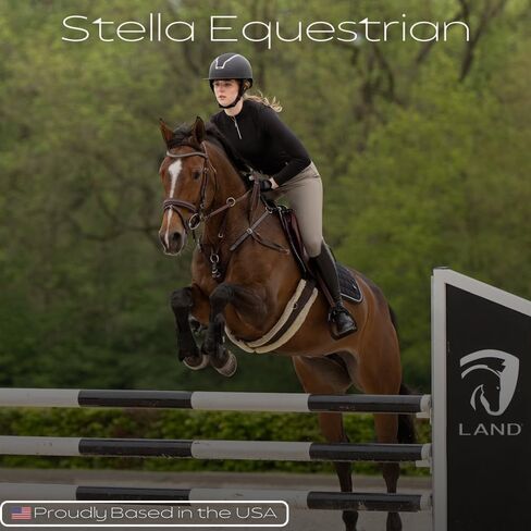 Land Helmets Stella Equestrian Helmet - ASTM/SEI F1163-23 & EN 1384 Certified Horse Riding Helmet - Lightweight, Comfortable & Stylish in Kuwait