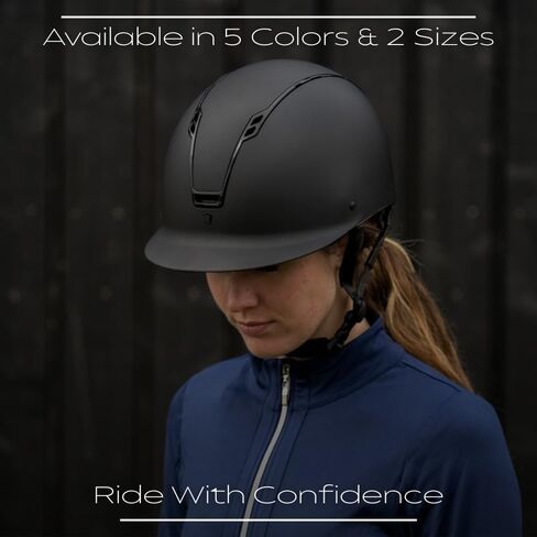 Land Helmets Stella Equestrian Helmet - ASTM/SEI F1163-23 & EN 1384 Certified Horse Riding Helmet - Lightweight, Comfortable & Stylish in Kuwait
