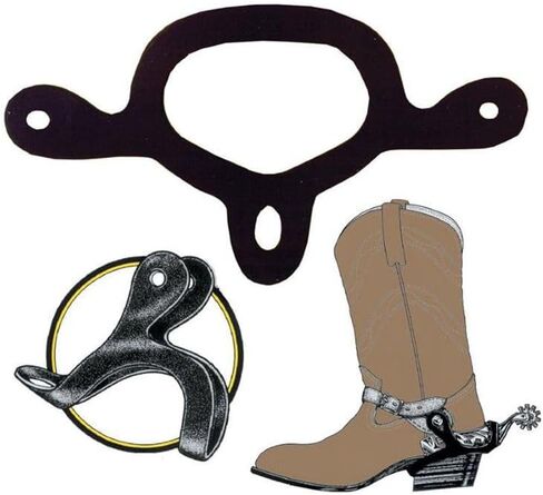 Professional Equestrian Spur Tie Down Straps - Heavy Duty Rubber Spurs Holder for Western & English Riding, Secure Leather Spur Keepers for Horseback Riding Gear Accessories. in Kuwait