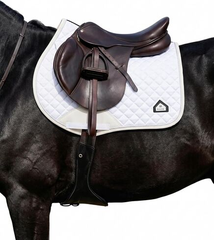 FitsT4 Sports Saddle Pads for Horses Breathable English Half Pad Shock Absorbing in Kuwait
