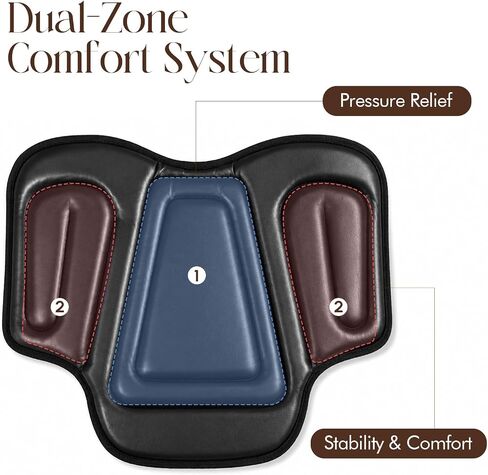 Western Saddle Seat Cushion, Non-Slip Horse Saddle Pad for Trail Riding, Training in Kuwait