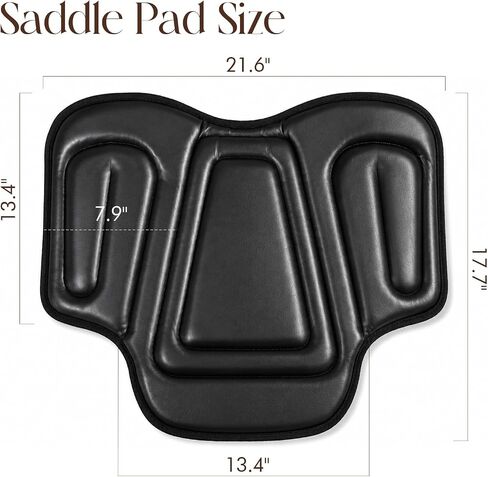 Western Saddle Seat Cushion, Non-Slip Horse Saddle Pad for Trail Riding, Training in Kuwait