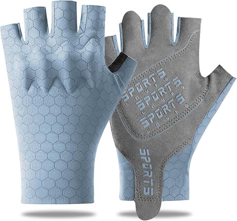 Women's Cycling Gloves, Half Finger Bike Gloves Padded Bicycle Gloves Anti-Slip Breathable Wear-Resistant for Mountain Bike, Road Bike, Hiking, Fitness, Driving in Kuwait