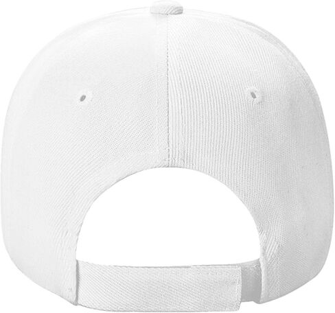 Cricket Player Baseball Cap for Men Women Hats Adjustable Outdoor Trucker Hat White in Kuwait