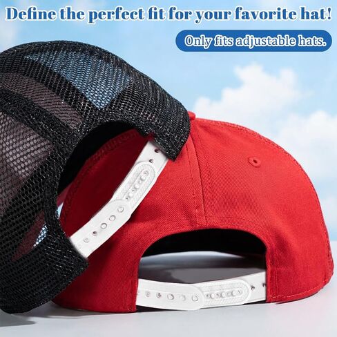 2 حزمة Snapback موسع قبعة موسع قبعة حجم Snapback قابل للتعديل القبعات المفاجئة مشبك قفل سيليكون 7 حفرة كاب نصف حجم تمديدات قبعات البيسبول إصلاح استبدال الأبيض in Kuwait