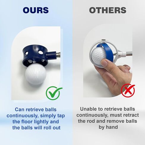 Golf Ball Retriever Telescopic for Water, 9/12/15/20Ft GolfBall Grabber Tool, Golf Accessories Gifts for Men, Women & Golfers, Golf Balls Picker with Stainless Steel Shaft & Rubber Grip in Kuwait
