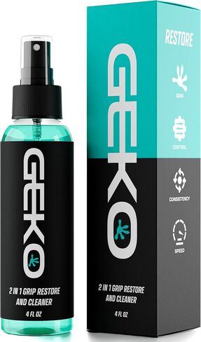 Geko 2-in-1 Grip Restore & Cleaner – #1 Golf, Basketball, Football, Volleyball, and Baseball Grip Spray – Restores Grip, Shoe & Glove Traction, Removes Dirt & Oil, Restores Control & Consistency in Kuwait