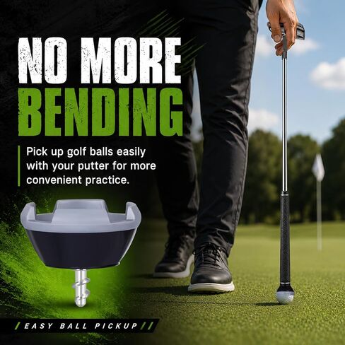 Golf Ball Picker Upper for Putter,2 Pack 4-Claw Pressure Golf Ball Grabber, Premium Golf Ball Retriever for Putter in Kuwait