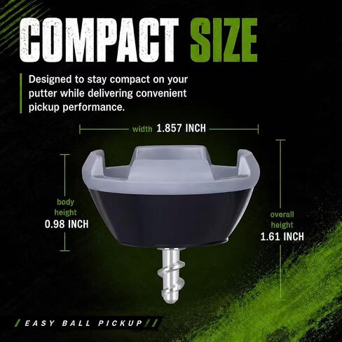 Golf Ball Picker Upper for Putter,2 Pack 4-Claw Pressure Golf Ball Grabber, Premium Golf Ball Retriever for Putter in Kuwait