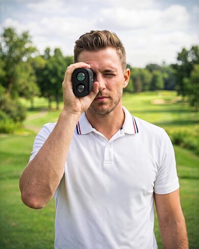 موسي أوك جولف Rangefinder مع مفتاح المنحدر، مكتشف نطاق 1200Y للعب الجولف، اهتزاز قفل عمود العلم، تكبير 6X، مكتشف نطاق ليزر قابل لإعادة الشحن، شريط مغناطيسي، ملحقات الجولف للرجال in Kuwait