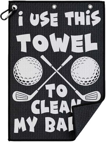 Lihome Golf Accessories for Men, Funny Golf Towel for Golf Bags, Premium Cleaning Cloth for Golf Balls & Clubs, Golf Gifts for Men, Golfers in Kuwait
