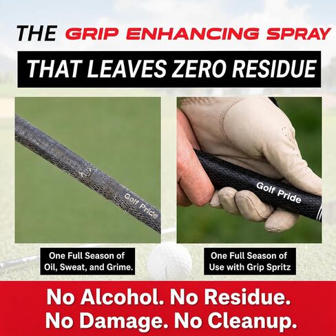 Grip Spritz - Golf Grip Cleaner & Restorer Spray 3-in-1 Clean, Rejuvenate, & Preserve Tackiness - Remove Oil & Dirt to Enhance Club Feel, Control, & Accuracy - Golf Bag Accessory — USGA Approved in Kuwait